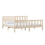 Solid wood bed frame 200x200 cm by vidaXL, Beds and slatted bases - Ref: Foro24-3101173, Price: 160,10 €, Discount: %