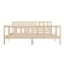 Estructura de cama de madera maciza 200x200 cm de vidaXL, Camas y somieres - Ref: Foro24-3101173, Precio: 158,09 €, Descuento: %