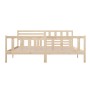 Solid wood bed frame 200x200 cm by vidaXL, Beds and slatted bases - Ref: Foro24-3101173, Price: 160,10 €, Discount: %