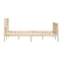 Estructura de cama de madera maciza 200x200 cm de vidaXL, Camas y somieres - Ref: Foro24-3101173, Precio: 158,09 €, Descuento: %