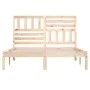 Solid pine wood bed frame 120x200 cm by vidaXL, Beds and slatted bases - Ref: Foro24-3101018, Price: 119,33 €, Discount: %