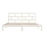 Solid white pine wood bed frame 200x200 cm by vidaXL, Beds and slatted bases - Ref: Foro24-3101239, Price: 150,60 €, Discount: %