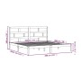 Massives Bettgestell aus weißem Kiefernholz, 200 x 200 cm von vidaXL, Betten und Lattenroste - Ref: Foro24-3101239, Preis: 15...