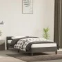 Dark gray velvet bed frame with headboard 100x200 cm by vidaXL, Beds and slatted bases - Ref: Foro24-347556, Price: 79,06 €, ...