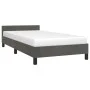 Dark gray velvet bed frame with headboard 100x200 cm by vidaXL, Beds and slatted bases - Ref: Foro24-347556, Price: 79,06 €, ...
