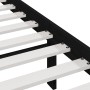Solid black pine wood bed frame 200x200 cm by vidaXL, Beds and slatted bases - Ref: Foro24-3101047, Price: 182,26 €, Discount: %