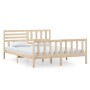 Estructura de cama de madera maciza 160x200 cm de vidaXL, Camas y somieres - Ref: Foro24-3101163, Precio: 146,34 €, Descuento: %