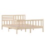 Estructura de cama de madera maciza 160x200 cm de vidaXL, Camas y somieres - Ref: Foro24-3101163, Precio: 146,34 €, Descuento: %