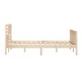 Estructura de cama de madera maciza 160x200 cm de vidaXL, Camas y somieres - Ref: Foro24-3101163, Precio: 146,34 €, Descuento: %