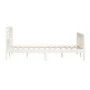 White solid wood bed frame 150x200 cm by vidaXL, Beds and slatted bases - Ref: Foro24-3101159, Price: 157,09 €, Discount: %