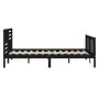 Estructura de cama de madera maciza negra 140x190 cm de vidaXL, Camas y somieres - Ref: Foro24-3101137, Precio: 192,87 €, Des...
