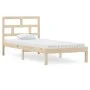 Estructura de cama madera maciza de pino 90x200 cm de vidaXL, Camas y somieres - Ref: Foro24-3101203, Precio: 84,26 €, Descue...