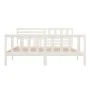 Estructura cama de madera maciza blanca super king 180x200 cm de vidaXL, Camas y somieres - Ref: Foro24-3101169, Precio: 180,...