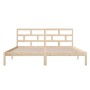 Kleines Doppelbettgestell aus Massivholz 135x190 cm von vidaXL, Betten und Lattenroste - Ref: Foro24-3101193, Preis: 133,98 €...