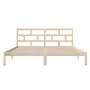 Small double bed frame solid wood 135x190 cm by vidaXL, Beds and slatted bases - Ref: Foro24-3101193, Price: 130,00 €, Discou...