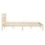 Small double bed frame solid wood 135x190 cm by vidaXL, Beds and slatted bases - Ref: Foro24-3101193, Price: 130,00 €, Discou...