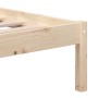 Kleines Doppelbettgestell aus Massivholz 135x190 cm von vidaXL, Betten und Lattenroste - Ref: Foro24-3101193, Preis: 133,98 €...
