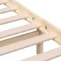 Small double bed frame solid wood 135x190 cm by vidaXL, Beds and slatted bases - Ref: Foro24-3101193, Price: 130,00 €, Discou...