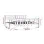 Black solid wood bed frame 200x200 cm by vidaXL, Beds and slatted bases - Ref: Foro24-3101177, Price: 229,20 €, Discount: %