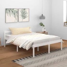 Cama para personas mayores madera maciza de pino 150x200 cm de vidaXL, Camas y somieres - Ref: Foro24-810620, Precio: 108,68 ...