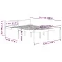 Bett für Senioren aus massivem Kiefernholz 150x200 cm von vidaXL, Betten und Lattenroste - Ref: Foro24-810620, Preis: 108,62 ...