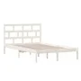 Solid white pine wood bed frame 120x200 cm by vidaXL, Beds and slatted bases - Ref: Foro24-3101214, Price: 126,35 €, Discount: %