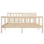 Estructura de cama de madera maciza 140x190 cm de vidaXL, Camas y somieres - Ref: Foro24-3101133, Precio: 139,30 €, Descuento: %