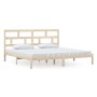 Estructura de cama de madera maciza de pino 200x200 cm de vidaXL, Camas y somieres - Ref: Foro24-3101238, Precio: 135,90 €, D...