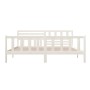 Estructura de cama de madera maciza blanca 200x200 cm de vidaXL, Camas y somieres - Ref: Foro24-3101174, Precio: 179,31 €, De...