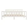 White solid wood bed frame 200x200 cm by vidaXL, Beds and slatted bases - Ref: Foro24-3101174, Price: 176,82 €, Discount: %