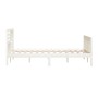 Estructura de cama de madera maciza blanca 200x200 cm de vidaXL, Camas y somieres - Ref: Foro24-3101174, Precio: 179,31 €, De...