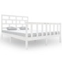 Estructura de cama madera maciza de pino blanco 120x200 cm de vidaXL, Camas y somieres - Ref: Foro24-3101344, Precio: 139,37 ...