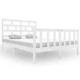 Estructura de cama madera maciza de pino blanco 120x200 cm de vidaXL, Camas y somieres - Ref: Foro24-3101344, Precio: 135,81 ...
