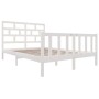 Estructura de cama madera maciza de pino blanco 120x200 cm de vidaXL, Camas y somieres - Ref: Foro24-3101344, Precio: 139,37 ...