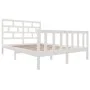 Estructura de cama madera maciza de pino blanco 120x200 cm de vidaXL, Camas y somieres - Ref: Foro24-3101344, Precio: 135,81 ...