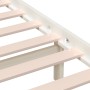 Weißer Doppelbettrahmen aus Massivholz, 135 x 190 cm von vidaXL, Betten und Lattenroste - Ref: Foro24-3101194, Preis: 140,89 ...