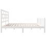 Estructura de cama madera maciza de pino blanco 120x200 cm de vidaXL, Camas y somieres - Ref: Foro24-3101344, Precio: 139,37 ...