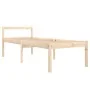 Bed for seniors solid pine wood 90x200 cm by vidaXL, Beds and slatted bases - Ref: Foro24-810599, Price: 108,88 €, Discount: %