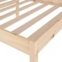 Bed for seniors solid pine wood 90x200 cm by vidaXL, Beds and slatted bases - Ref: Foro24-810599, Price: 108,88 €, Discount: %