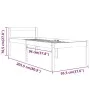 Bed for seniors solid pine wood 90x200 cm by vidaXL, Beds and slatted bases - Ref: Foro24-810599, Price: 108,88 €, Discount: %
