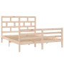 Solid pine wood bed frame 160x200 cm by vidaXL, Beds and slatted bases - Ref: Foro24-3101293, Price: 144,72 €, Discount: %