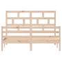 Solid pine wood bed frame 160x200 cm by vidaXL, Beds and slatted bases - Ref: Foro24-3101293, Price: 144,72 €, Discount: %