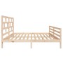 Solid pine wood bed frame 160x200 cm by vidaXL, Beds and slatted bases - Ref: Foro24-3101293, Price: 144,72 €, Discount: %