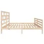 Solid pine wood bed frame 160x200 cm by vidaXL, Beds and slatted bases - Ref: Foro24-3101293, Price: 142,79 €, Discount: %