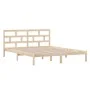 Estructura de cama doble pequeña de madera maciza 120x190 cm de vidaXL, Camas y somieres - Ref: Foro24-3101188, Precio: 116,2...