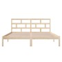 Kleines Doppelbettgestell aus Massivholz, 120 x 190 cm von vidaXL, Betten und Lattenroste - Ref: Foro24-3101188, Preis: 119,9...