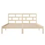 Small solid wood double bed frame 120x190 cm by vidaXL, Beds and slatted bases - Ref: Foro24-3101188, Price: 113,78 €, Discou...