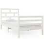 Solid pine wood bed frame 90x200 cm by vidaXL, Beds and slatted bases - Ref: Foro24-3101269, Price: 104,02 €, Discount: %