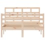 Estructura de cama madera maciza de pino 120x200 cm