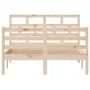 Solid pine wood bed frame 120x200 cm by vidaXL, Beds and slatted bases - Ref: Foro24-3101278, Price: 117,62 €, Discount: %
